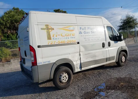 2014 Ram Promaster 2500 High Roof из США, поврежденный, VIN 3C6TRVCG7EE107268